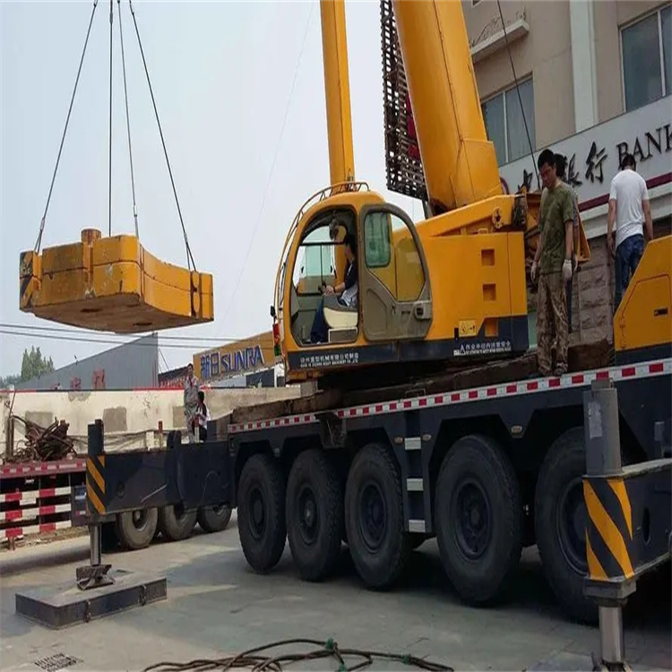 浏阳当地吊车出租|机器吊装|75吨|工厂搬迁服务